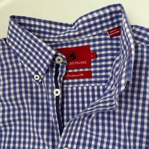 Southern Proper checked button down sz L